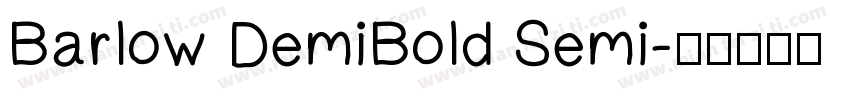 Barlow DemiBold Semi字体转换